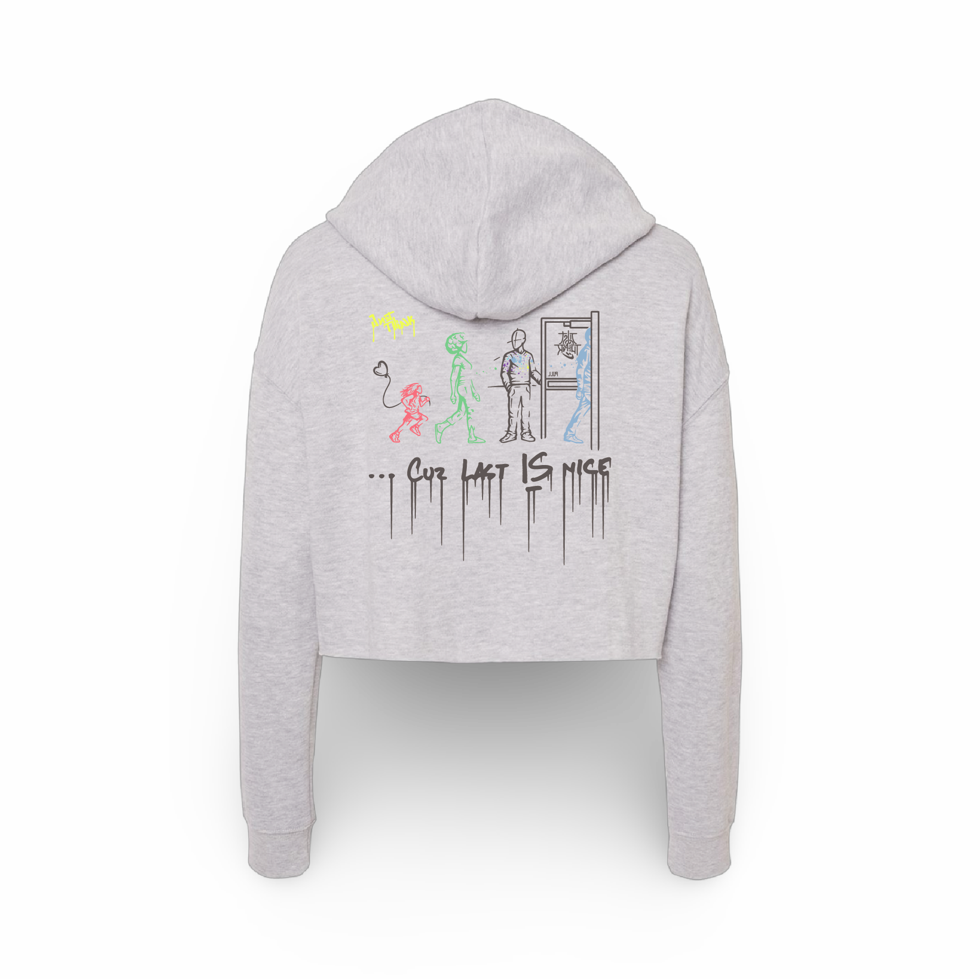 Nice=Last (Ladies Crop Hoodie)