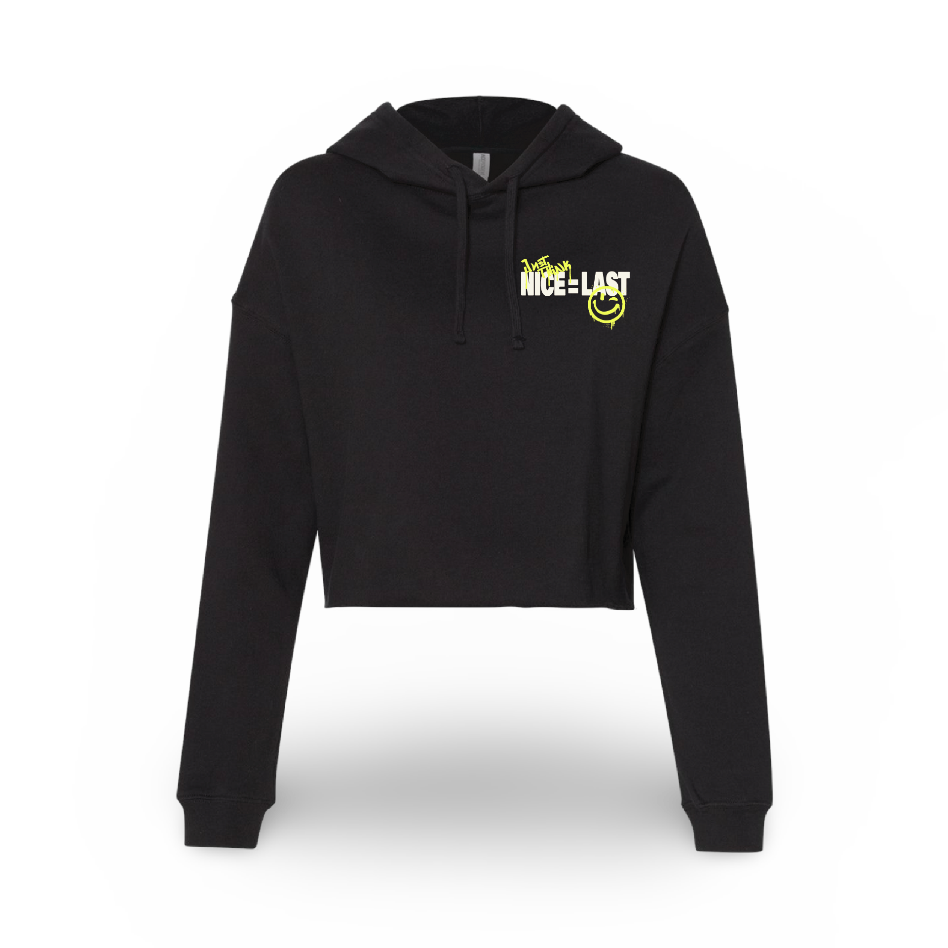 Nice=Last (Ladies Crop Hoodie)