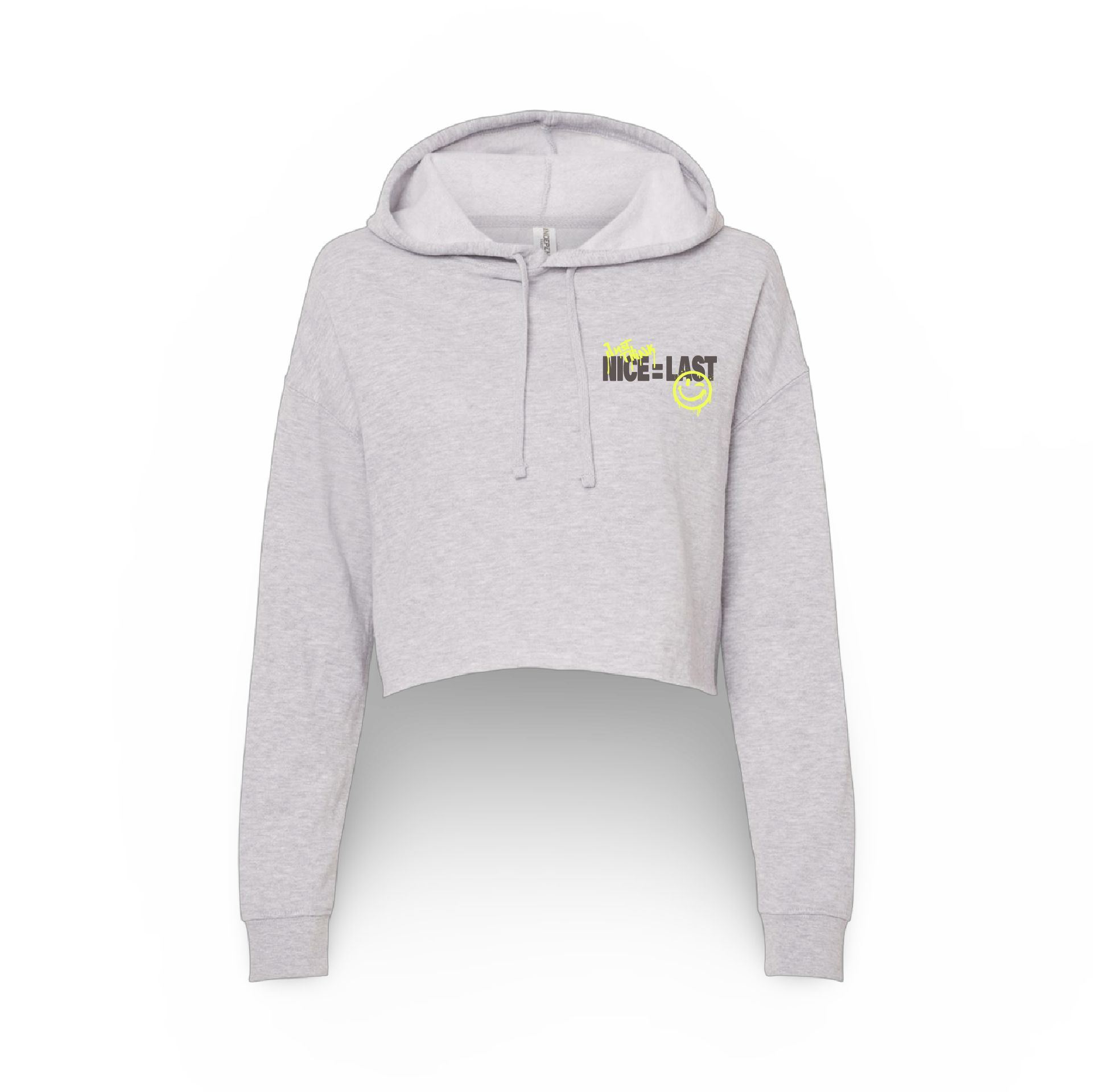 Nice=Last (Ladies Crop Hoodie)