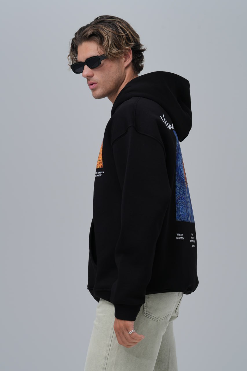 Van Gogh "Starry Night" Graphic Hoodie